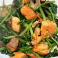 anomalo's cooksnap of when they made 簡単！銀鮭とほうれん草のカレー炒め.