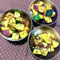 ふたごゆき's cooksnap of when they made 揚げない☆さつま芋とかぼちゃの大学いも風.
