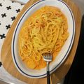 peanutsss's cooksnap of when they made キムチと牛乳で★キムチクリームパスタ.