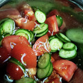 クックP1QR0P☆'s cooksnap of when they made トマトときゅうりとしらすの和風うまサラダ.