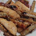 雪ん子ぶた's cooksnap of when they made 鶏胸肉とごぼうの甘辛炒め.