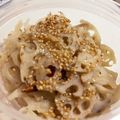 クックB3AQT8☆'s cooksnap of when they made お弁当に☆蓮根の塩きんぴら.
