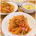 nakamucchi's cooksnap of when they made 喫茶店や洋食屋の裏技！昭和なナポリタン！.