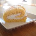 みるく茶's cooksnap of when they made HMで簡単♬基本のミルクロールケーキ♡.
