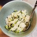 麻's cooksnap of when they made 我が家の(小松)菜飯.