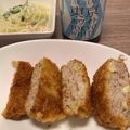 ゆーのすけ23's cooksnap of when they made 油フライパン1cm！キャベツ☆メンチカツ.