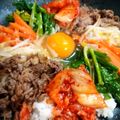 うたかた。's cooksnap of when they made フライパンで簡単！石焼きビビンバ.