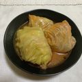 柴犬のお顔☆'s cooksnap of when they made 1/4カットで！簡単まん丸ロールキャベツ.