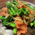 papikun's cooksnap of when they made 菜の花のサーモンマリネ.
