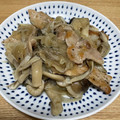 ぽめぽーめ's cooksnap of when they made 揚げない！豚肉とたっぷりキノコの南蛮漬け.