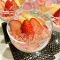 モモラッテ's cooksnap of when they made ひな祭りに！ミルクプリン♡桃ゼリーのせ.