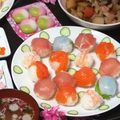 yopier's cooksnap of when they made 桃の節句☆手まり寿司.