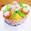 あおやがら's cooksnap of when they made ひな祭り♡ひし餅風ちらし寿司ケーキ.