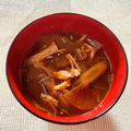 ayuponn24's cooksnap of when they made たべまる給食【キムチ入りみそ汁】.