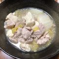 nagomi＊'s cooksnap of when they made ★祝話題入★豚バラと白菜のうま塩豆腐あん.