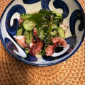 ちゃかぴまま's cooksnap of when they made たこ&きゅうり&わかめの酢の物.