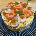 クックUCX1DC☆'s cooksnap of when they made ひなまつり♡誕生日♡簡単ちらし寿司ケーキ.