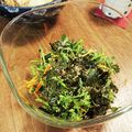 ハチワレねこ's cooksnap of when they made 免疫力ＵＰ！春菊と人参の韓国風サラダ.