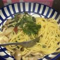 kanana1211's cooksnap of when they made アヒージョ残りオイルできのこパスタ.