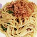 Nöööla♡'s cooksnap of when they made 簡単！長ネギとツナの和風ガーリックパスタ.