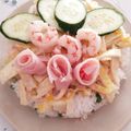 SakuranboX's cooksnap of when they made ひな祭りやお祝いに！簡単ちらし寿司ケーキ.