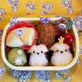 hime's cooksnap of when they made 幼稚園年少　シマエナガ　お弁当.