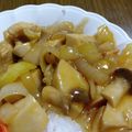 クック00Q0QZ☆'s cooksnap of when they made 鶏胸肉とたけのこの甘酢餡.
