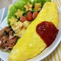 naporino's cooksnap of when they made 簡単に卵が巻け中はふわふわなオムライス♪.