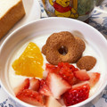 ☆あいちゃん's cooksnap of when they made そばぼうろde簡単☘️ケーキ風ヨーグルト.