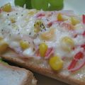 あやmamaaちゃん's cooksnap of when they made カニカマコーンチーズトースト☆.