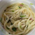 こよりんりん's cooksnap of when they made うどんで和風カルボナーラ.