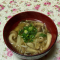 クックWZ3WQY☆'s cooksnap of when they made 三種のきのこの味噌汁.