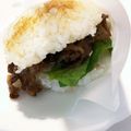 毎日おかあちゃん's cooksnap of when they made 再現！モス風の焼肉ライスバーガー♪.