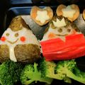 さっちこぽん's cooksnap of when they made 簡単♡可愛い♡ひな祭り弁当♡キャラ弁☆.