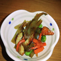 Яамi's cooksnap of when they made ささがきごぼうと人参.ひき肉の甘辛炒め.