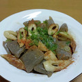 55才のおじさん's cooksnap of when they made ☆簡単☆ちくわとこんにゃくの味噌炒め.
