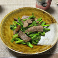 シュンママ1225's cooksnap of when they made ♪簡単♪なばなと牛肉のオイスター炒め.