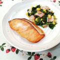 ＊naｰno＊'s cooksnap of when they made ほうれん草ベーコンガーリックバター 炒め.