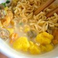 ママdeko's cooksnap of when they made お手軽！ミルクラーメンo(≧∀≦)o.