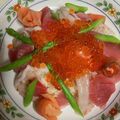 tsurumom's cooksnap of when they made 海鮮ちらし寿司 超減塩すし飯.