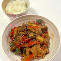 クックP8KGHH☆'s cooksnap of when they made 焼き肉のタレとサムジャンで肉野菜炒め.
