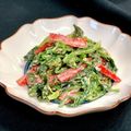 お料理ニャロメ's cooksnap of when they made ほうれん草とパプリカの胡麻マヨ和え＊副菜.