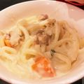 れいちぇるママ★'s cooksnap of when they made シチューをリメイク♪絶品クリームうどんw.