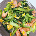 花0714's cooksnap of when they made 小松菜と玉子とウインナーのオイスター炒め.