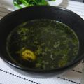 Ｕ・ェ・Ｕ's cooksnap of when they made 初めてさんにも簡単モロヘイヤスープ♫.