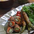 taruママ's cooksnap of when they made タレがうまい♡おくらと人参の豚バラ肉巻き.