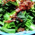 who‐ka's cooksnap of when they made 小松菜とカリカリベーコンのスタミナサラダ.