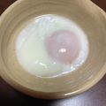 クックH86AFM☆'s cooksnap of when they made レンジで簡単♪温泉卵の作り方.