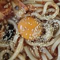 ひぃちゃんひー's cooksnap of when they made 5分！レンジでスタミナキムチナスうどん.