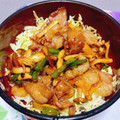 tonmyee's cooksnap of when they made 脱野菜炒め！ささっと簡単☆焼肉のタレ豚丼.